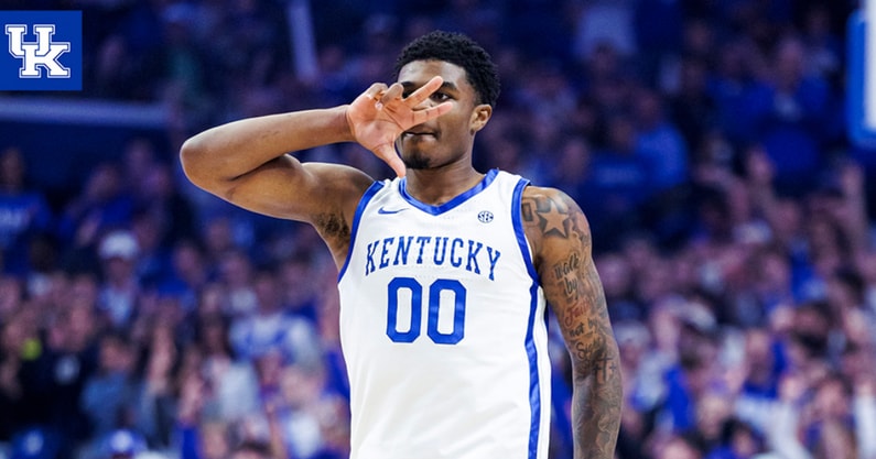 Kentucky's Otega Oweh vs. Purdue inside Rupp Arena (Photo via UK Athletics)